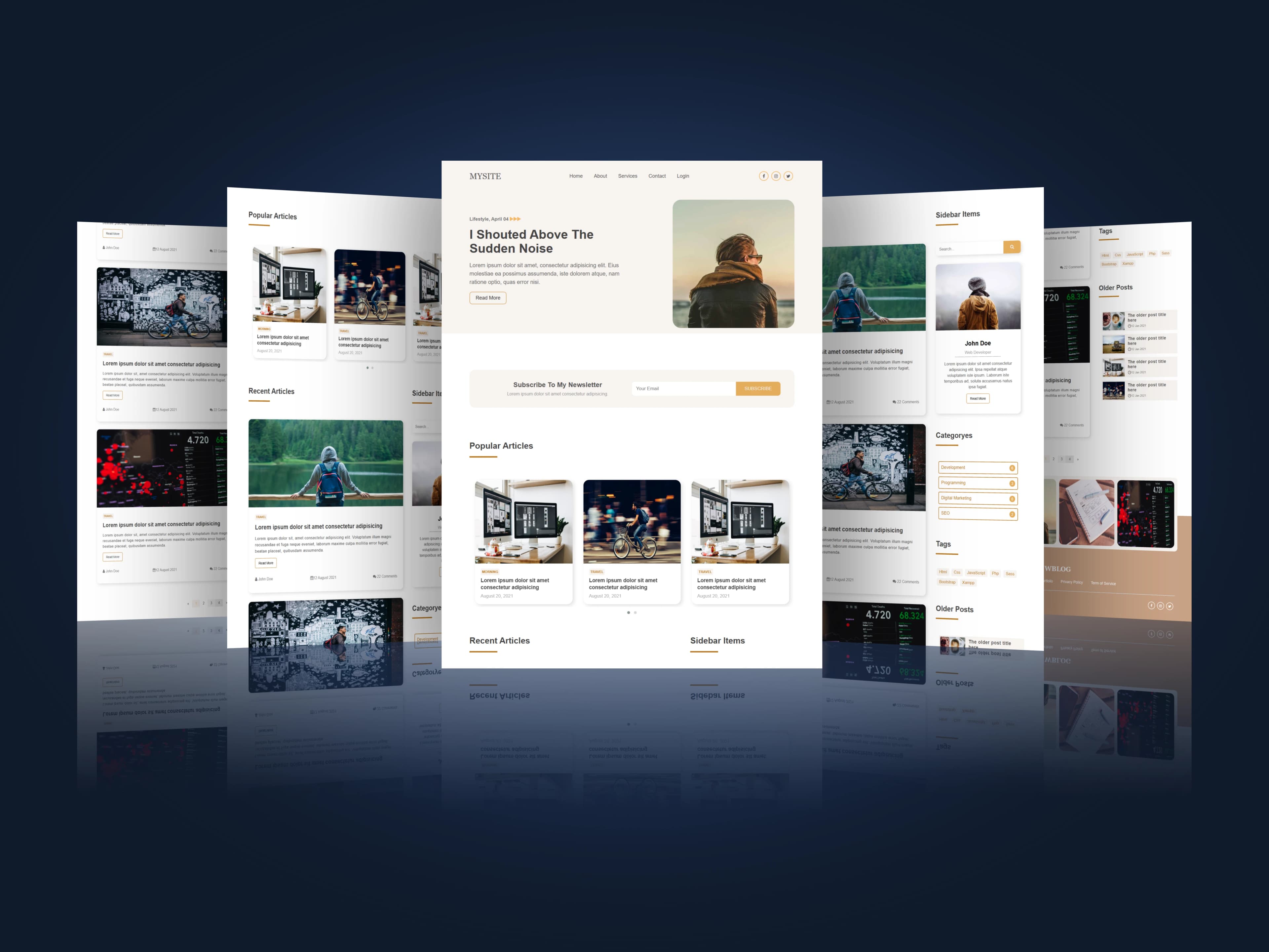 Personal Blog Website cover
