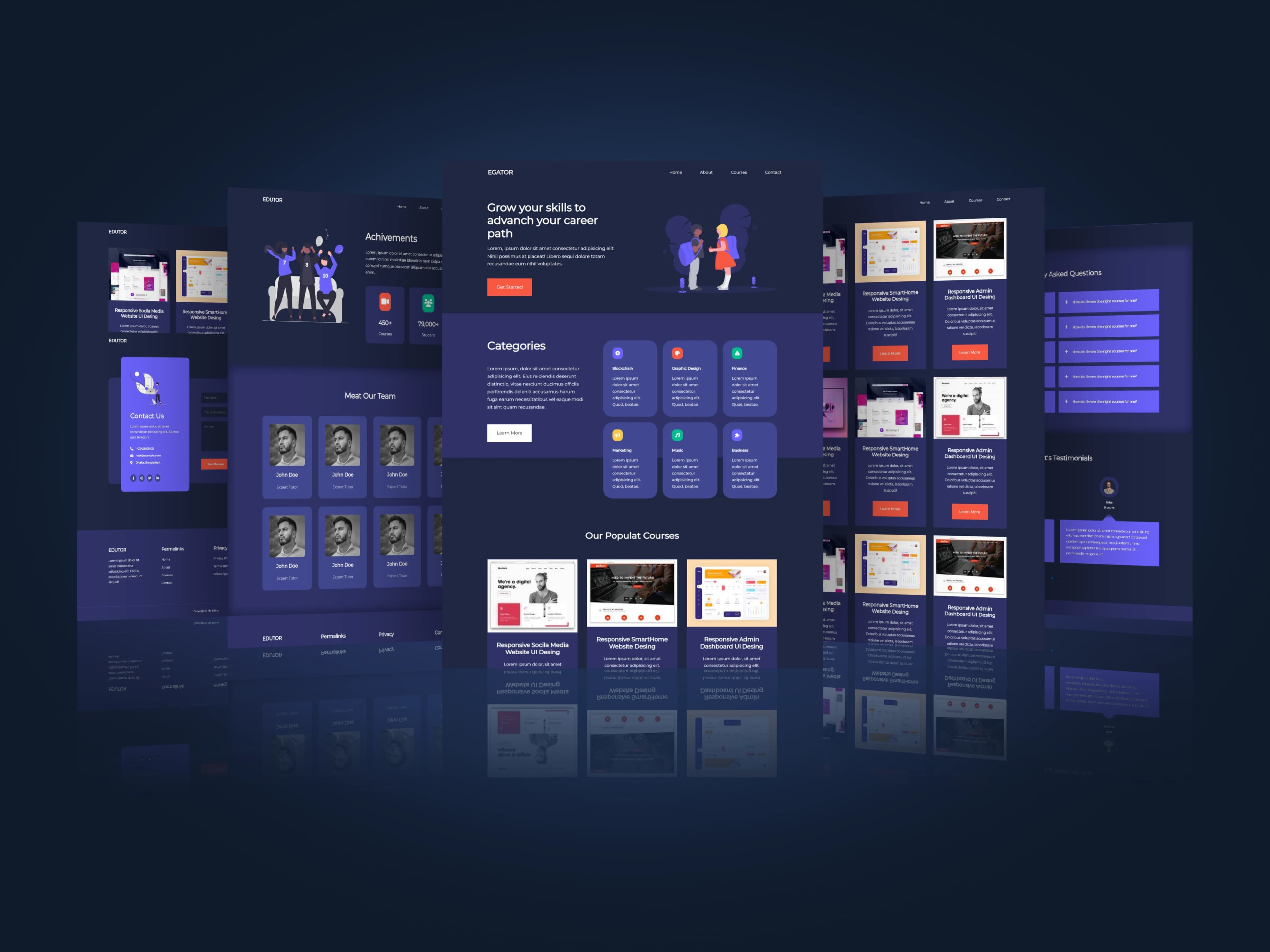 Education Plartform Website cover